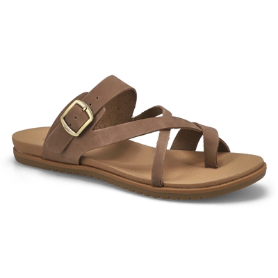 Lds Miya Toe Loop Sandal - Taupe