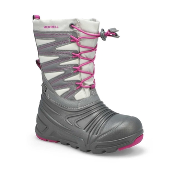 Girls Snow Quest Lite 3.0  Waterproof Boot-Gry/Bry