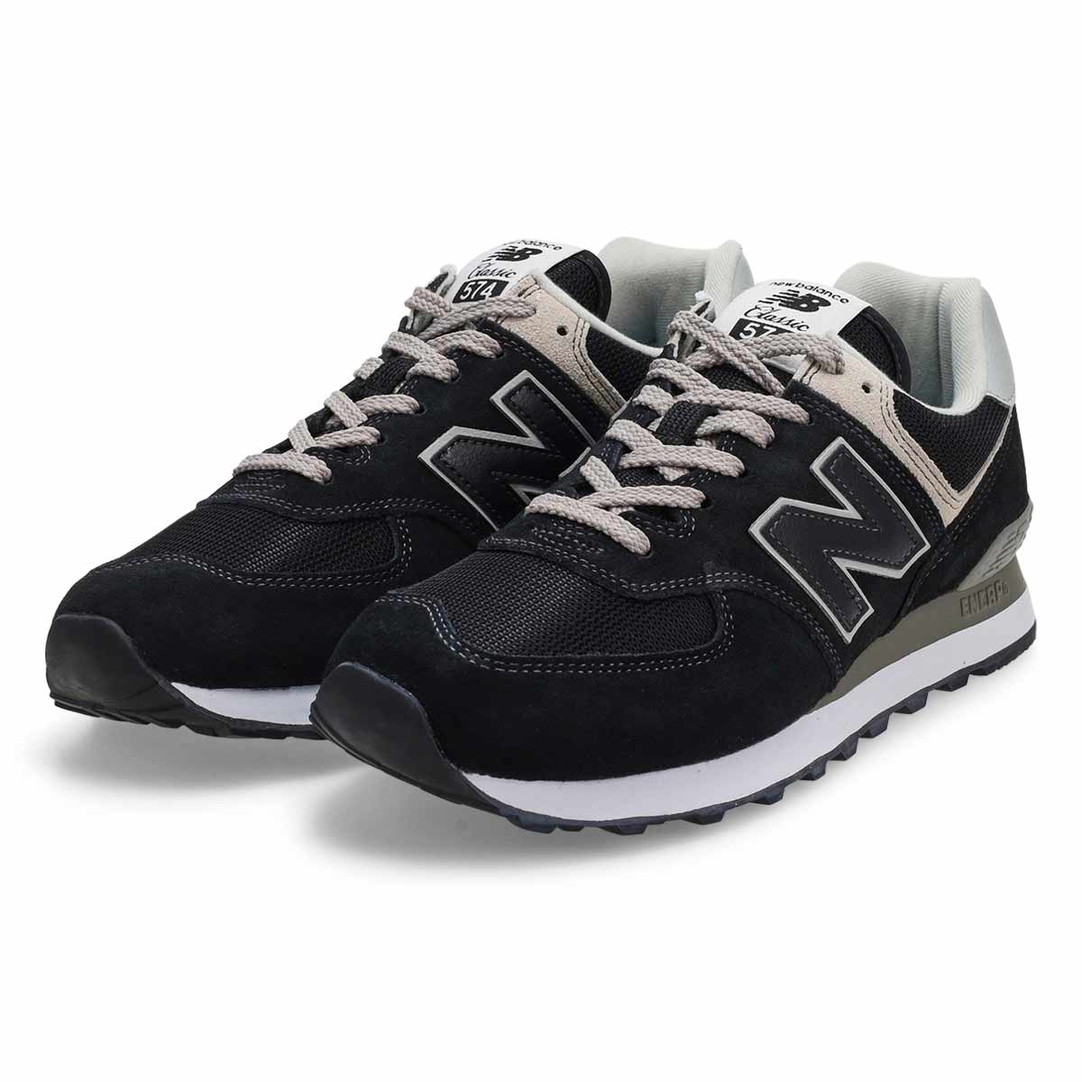 Men's 574 Lace Up Sneaker - Black/White