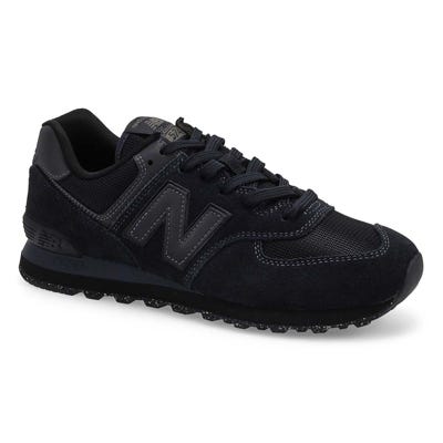 Espadrille 574 à lacets pour hommes - Noir/Noir Eve