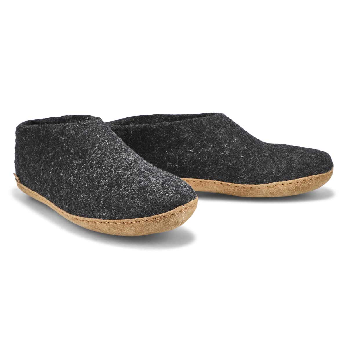 Men's Model A Closed Back Slipper - Charcoal