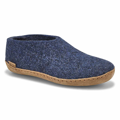 Lds Model A Closed Back Slippers - Denim