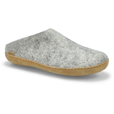 Mns Model B Open Back Slippers - Grey