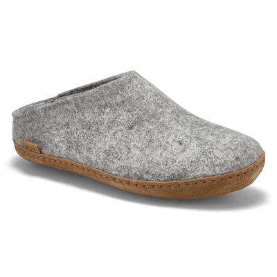 Lds Model B Open Back Slipper - Grey