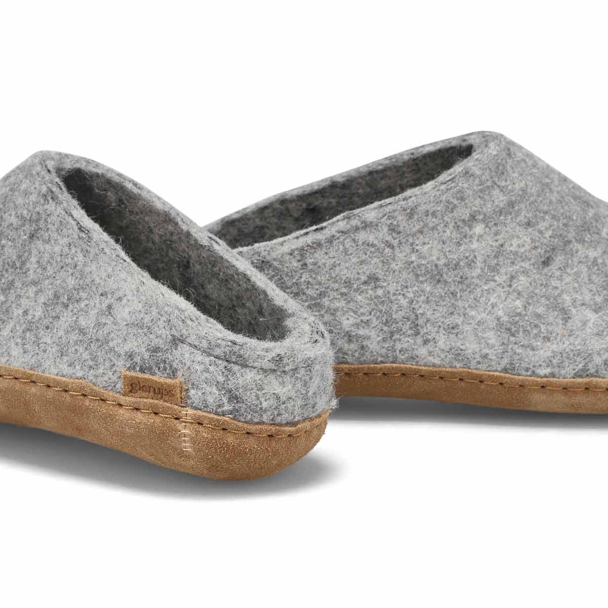 Women's Model B Open Back Slipper - Grey