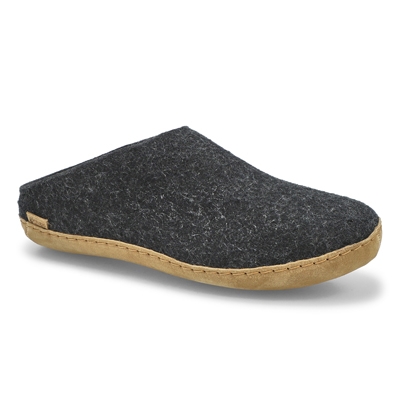 Mns Model B Open Back Slipper - Charcoal