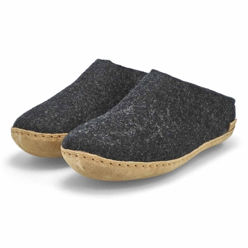 Women's Model B Open Back Slipper - Charcoal