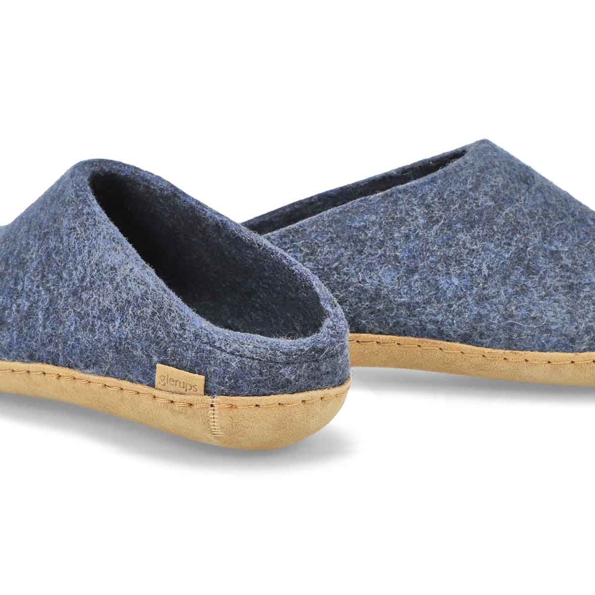 Men's Model B Open Back Slipper - Charcoal