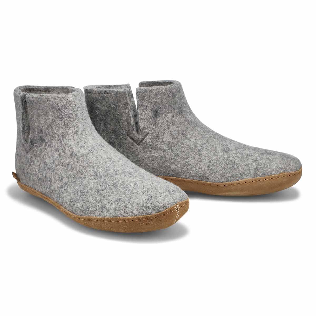 Pantoufles-bottines MODEL G, gris, hommes