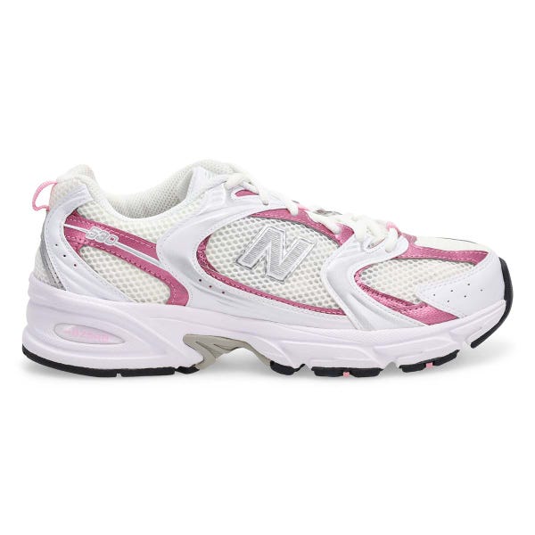 Women's 530 Lace Up Sneaker - White/Pink