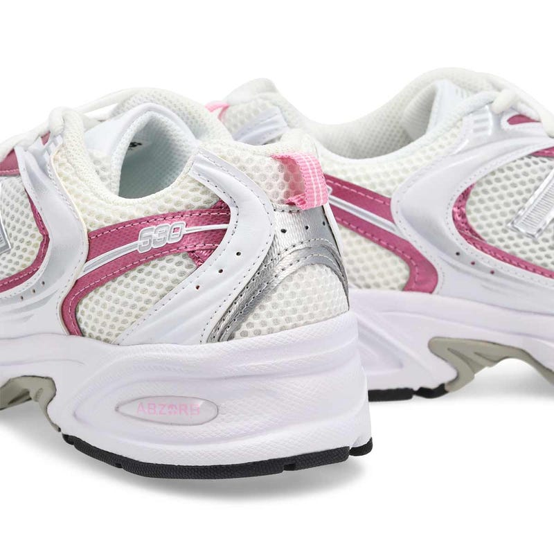 Women's 530 Lace Up Sneaker - White/Pink