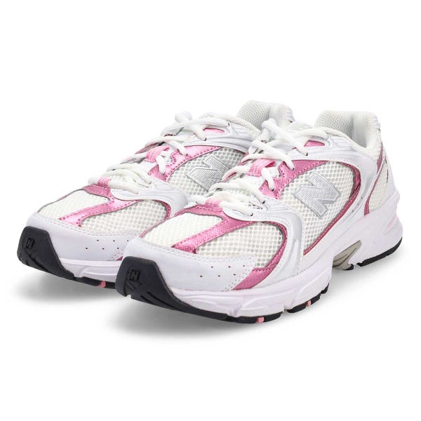 Women's 530 Lace Up Sneaker - White/Pink