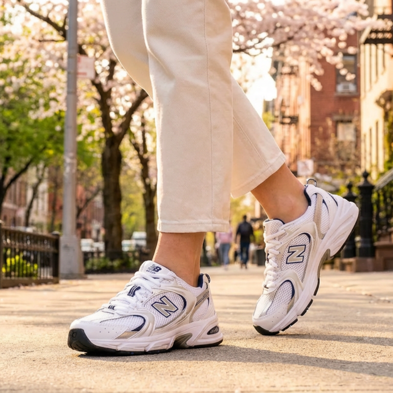 Women's 530 Lace Up Sneaker - White/Indigo