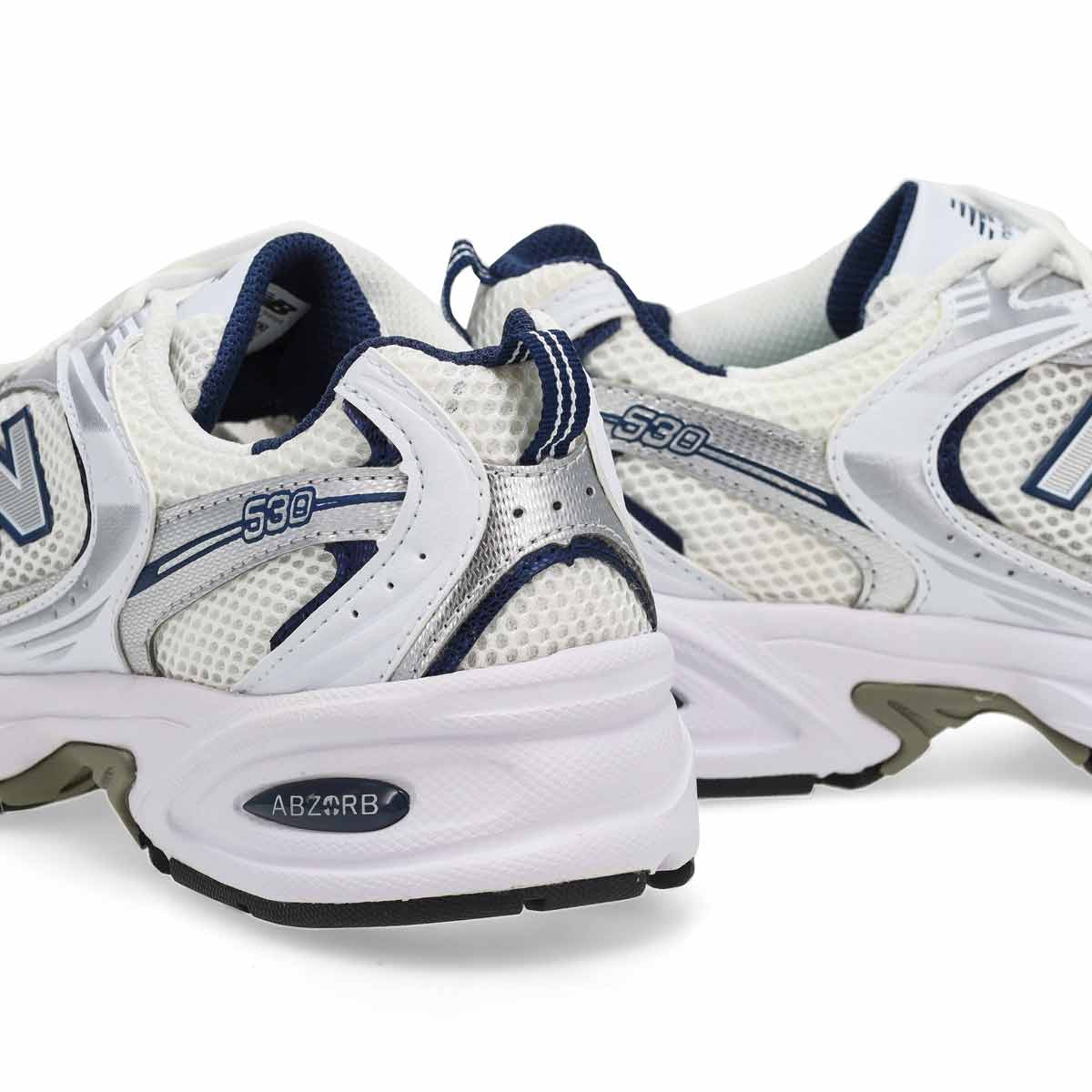 Baskets à lacets 530, nuage de pluie/gris ombre, f