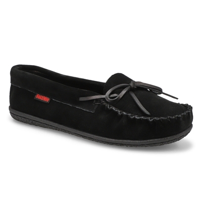 Lds Natasha Suede SoftMocs - Black