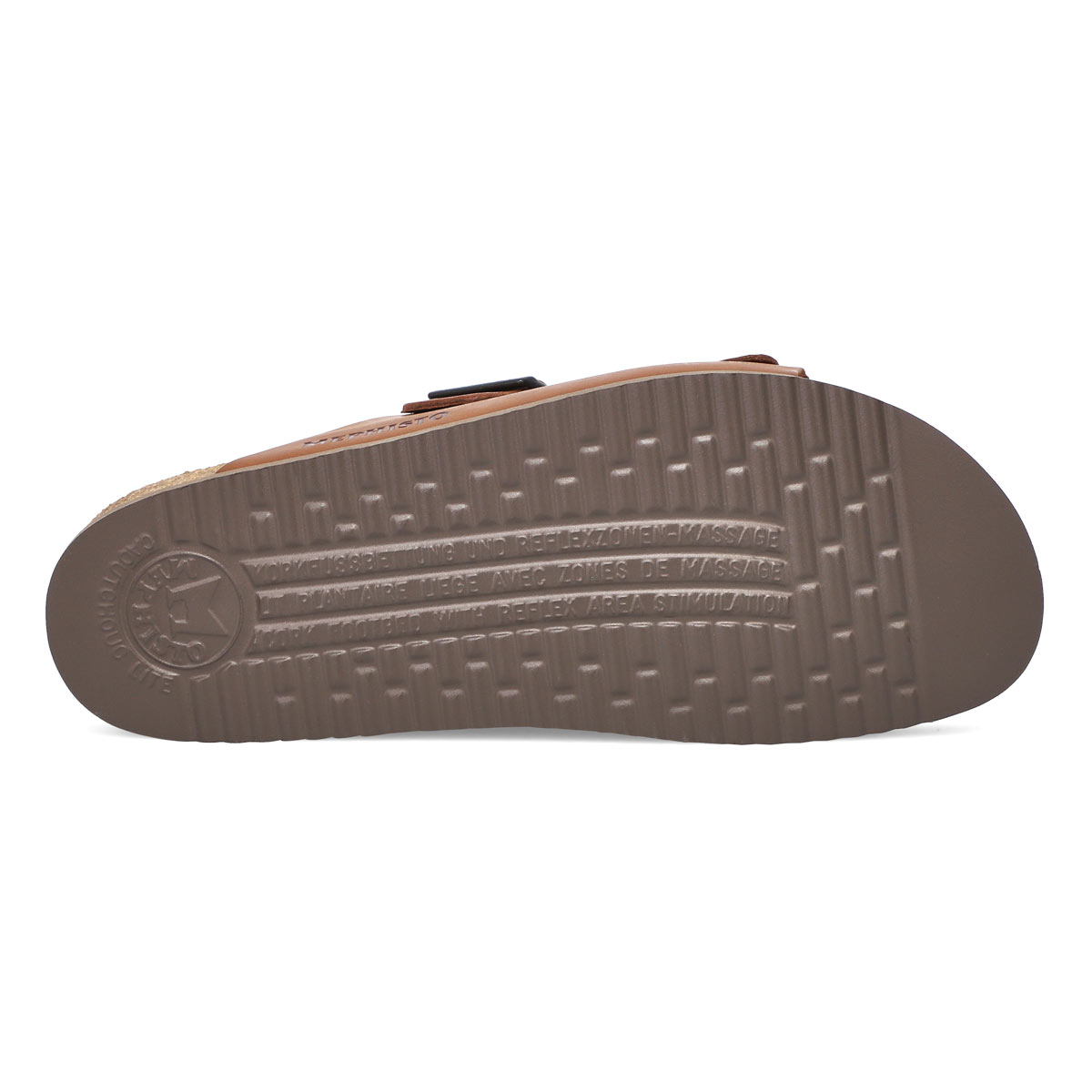 Sandale lit de pied NERIO SCRATCH châtain,homme