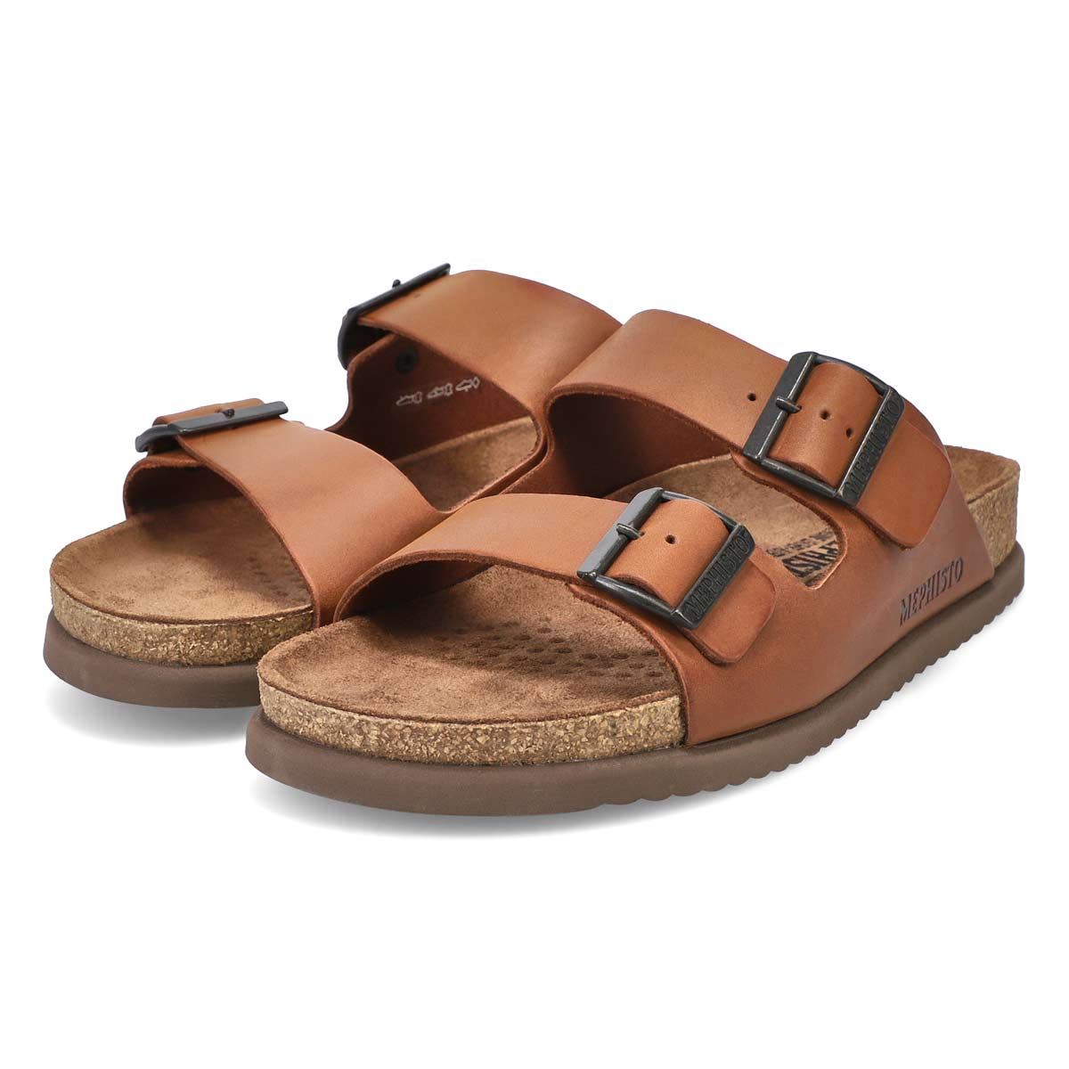 Men's Nerio Scratch Cork Footbed 2 Strap Sandal - Chestnut