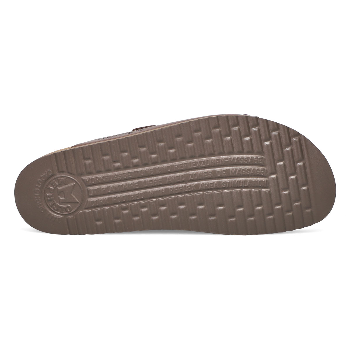 Sandale lit de pied NERIO SCRATCH brun homme