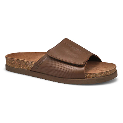 Mns Nilton Footbed Sandal - Dark Brown