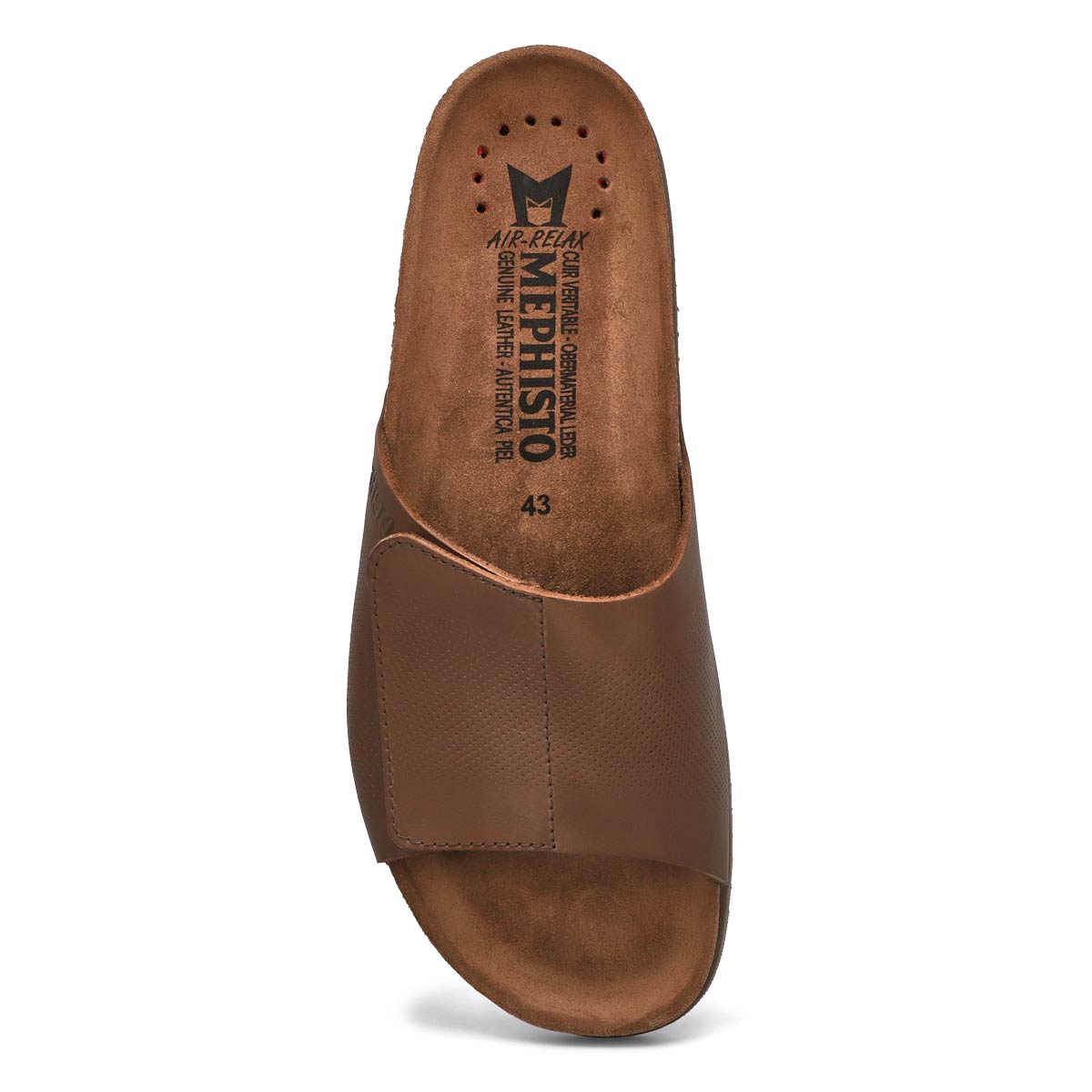 Sandale à lit de pied NILTON, brun foncé, hommes
