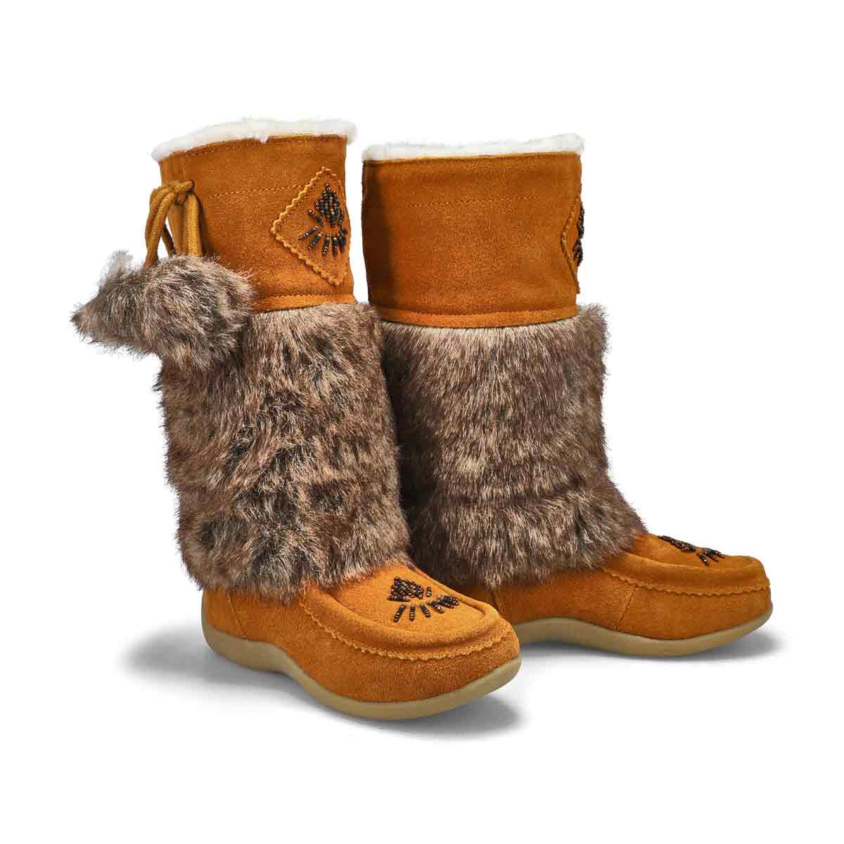 Bottes SoftMocs NISKA 4 JR, noisette, filles