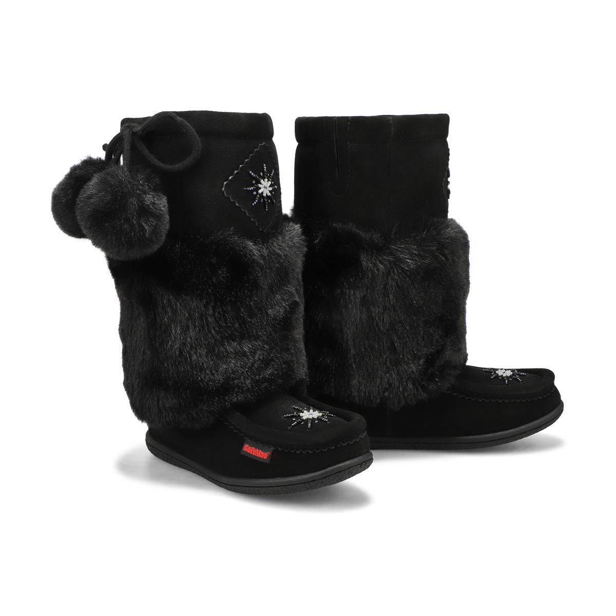 Girls' Niska 6 Jr Faux Rabbit Fur SoftMocs