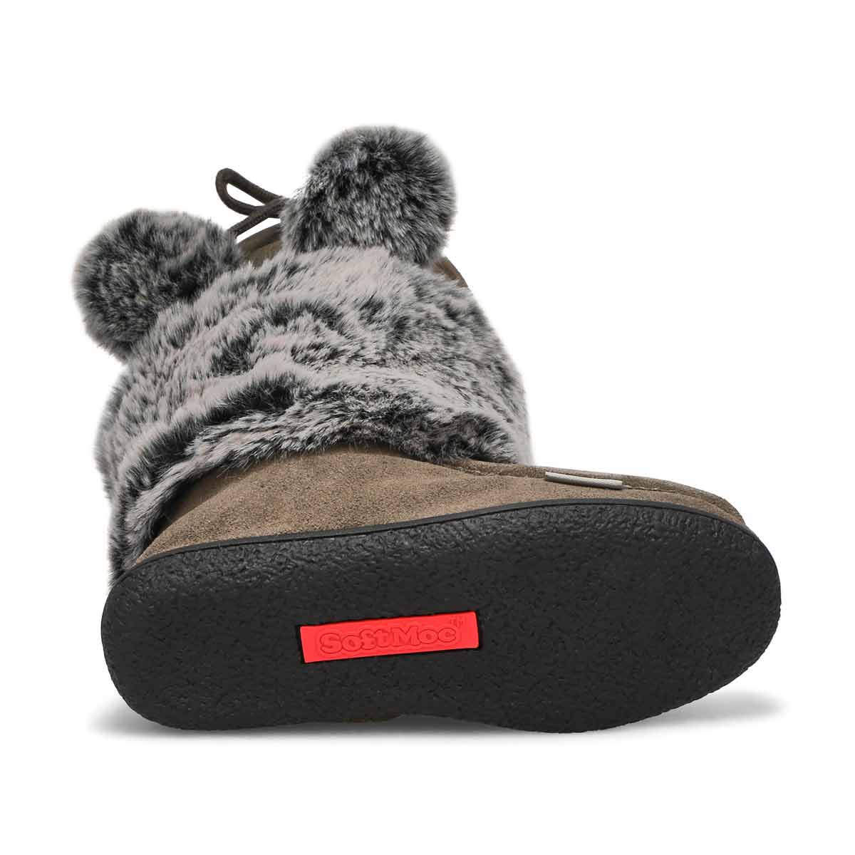 SoftMocs avec fausse fourrure de lapin NISKA 6 JR, gris, filles