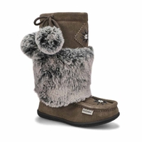 SoftMocs avec fausse fourrure de lapin NISKA 6 JR, gris, filles