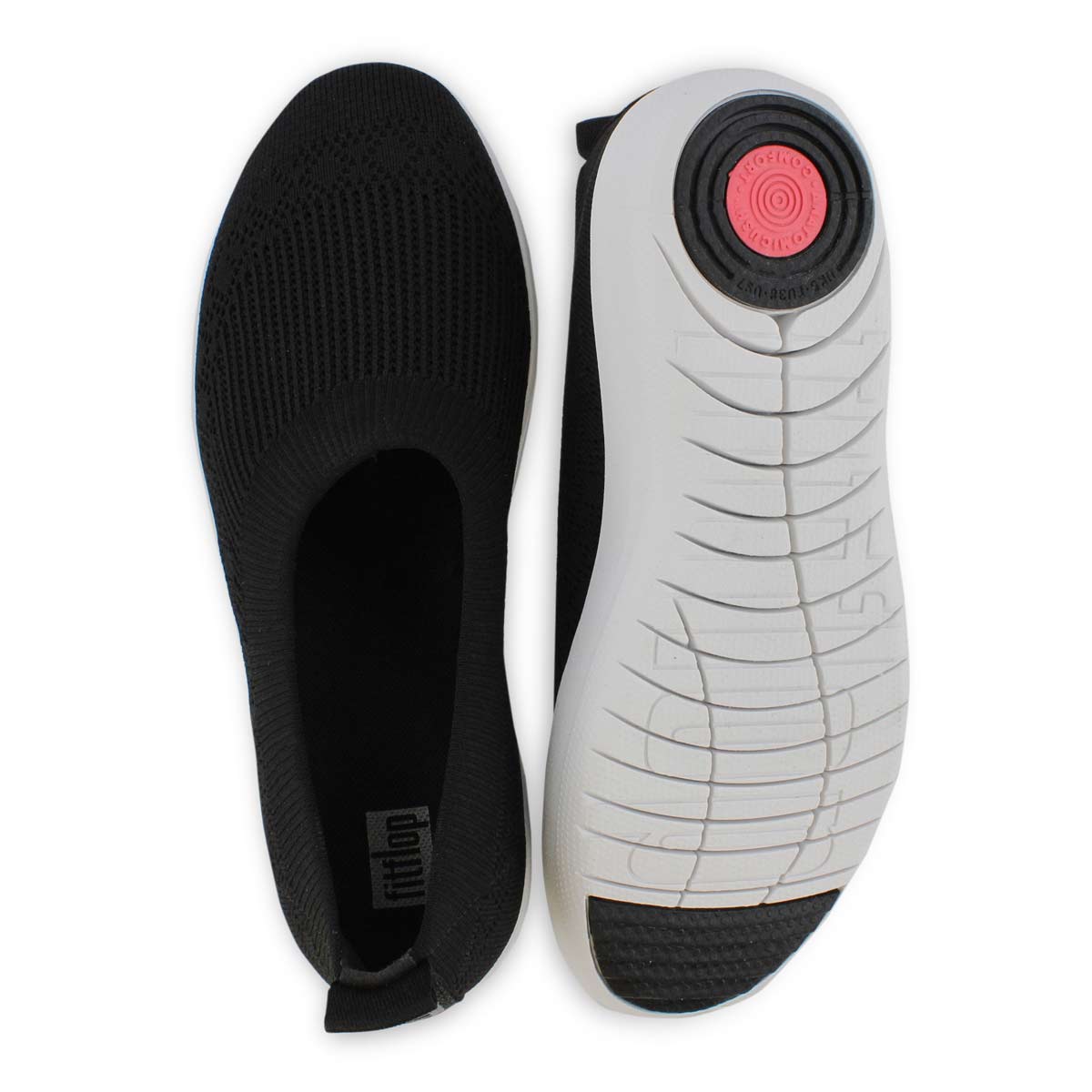 fitflop uberknit ballerina black