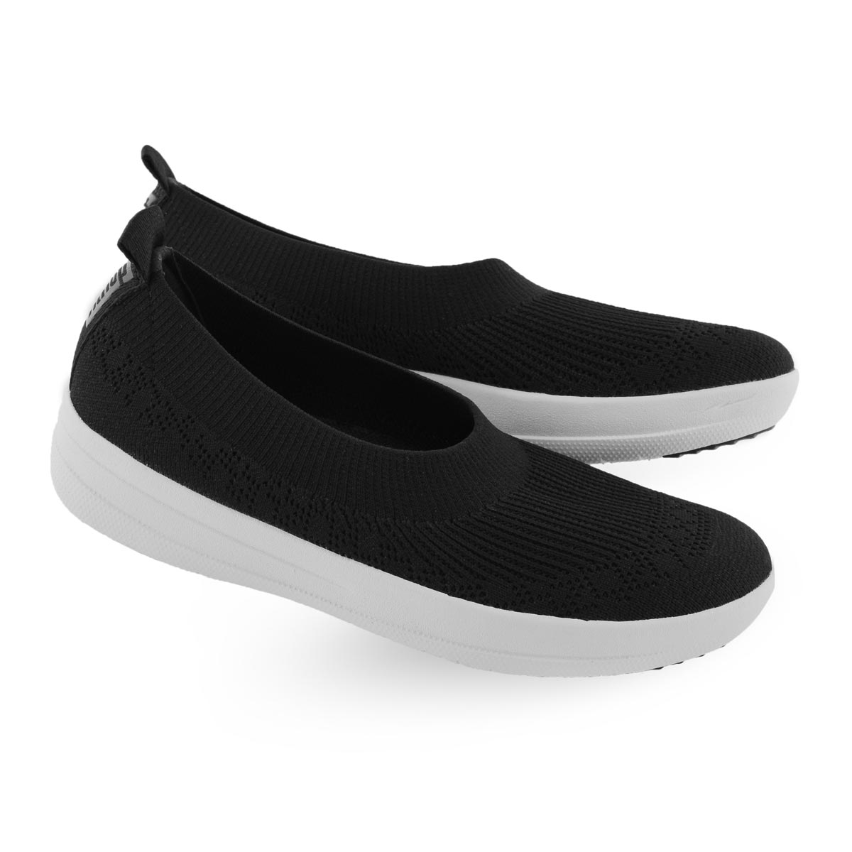 fitflop uberknit ballerina black