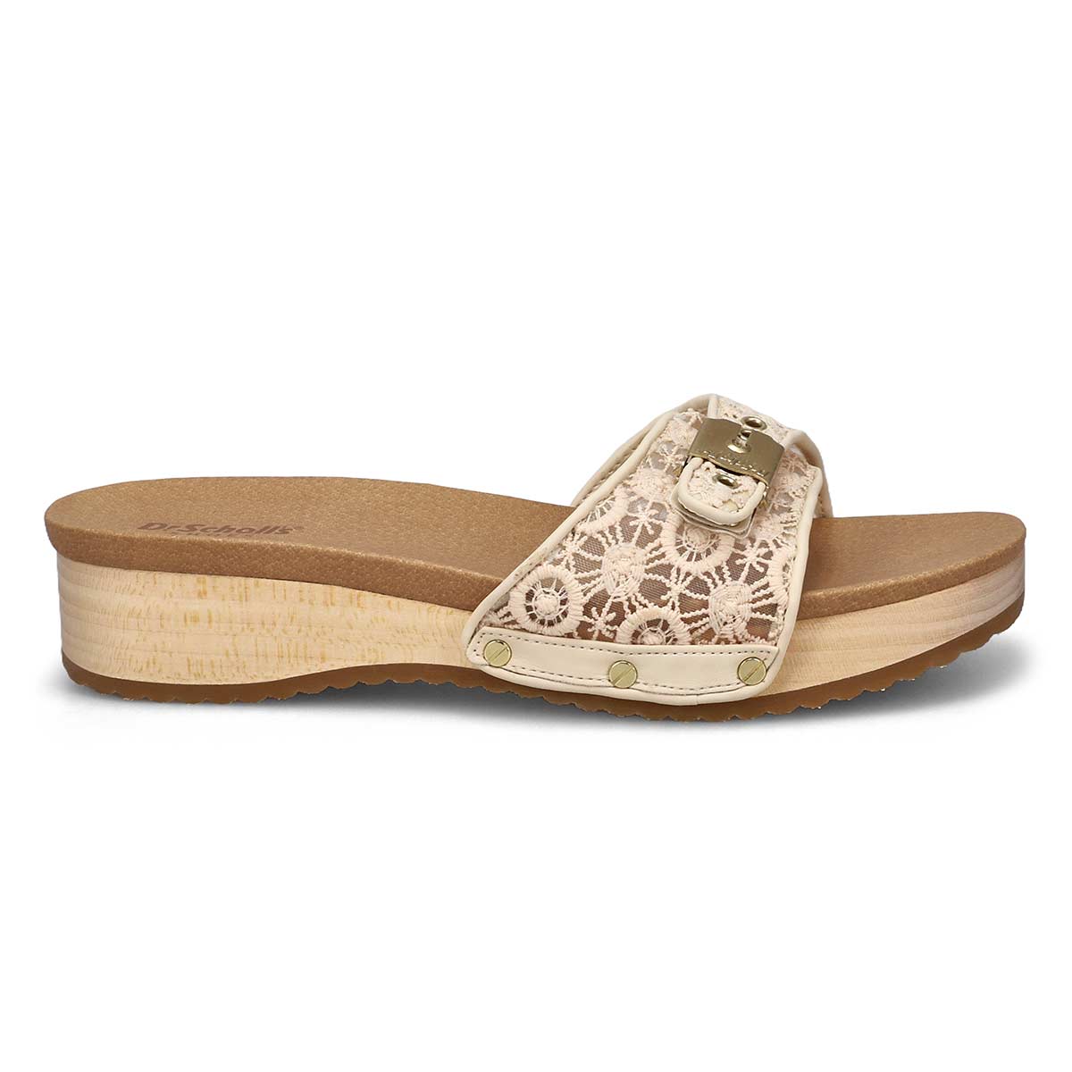 Claquette en tissu ORIGINAL TOO CROCHET, sable cubain, femmes