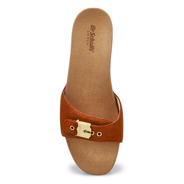 Claquette en cuir ORIGINAL TOO LEATHER, miel, femmes