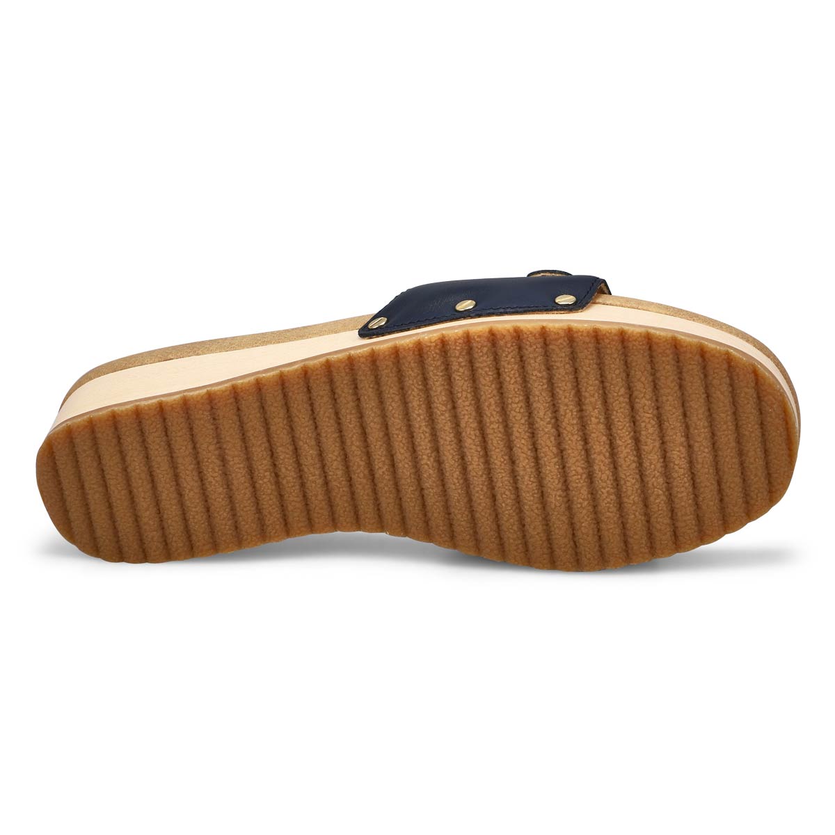 Claquette en cuir ORIGINAL TOO LEATHER, marine, femmes