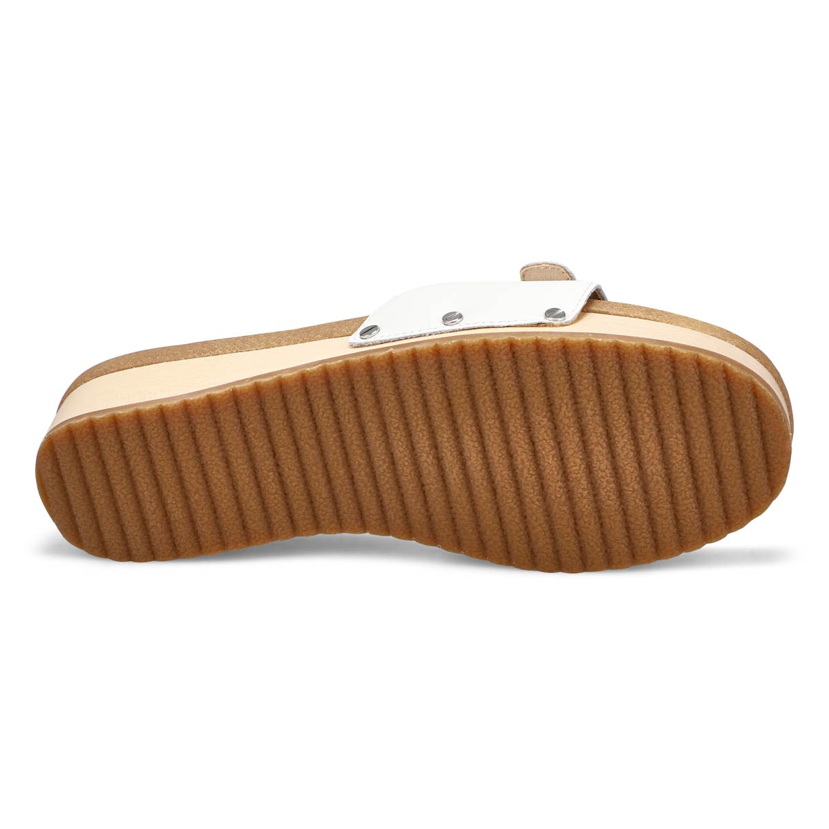 Claquette en cuir ORIGINAL TOO LEATHER, blanc, femmes