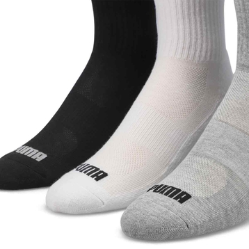 Men's Core Basics Crew Sock 6 Pack - White/Black/G