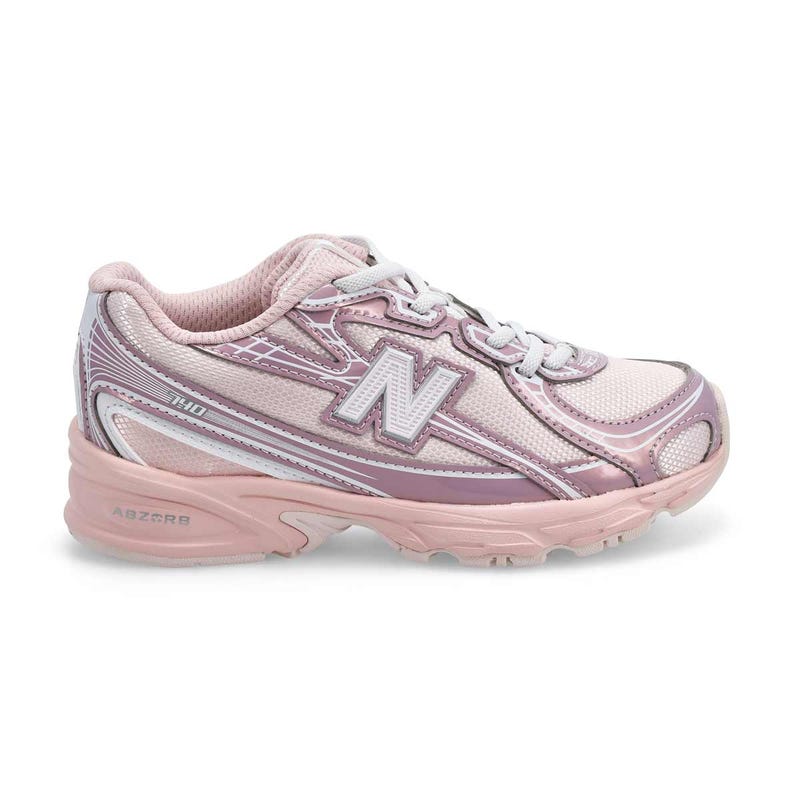 Girls'  740 Lace Up Sneaker - Light Pink