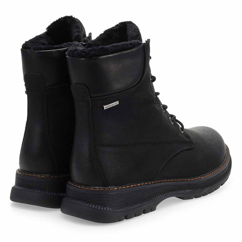 Men's Packard 01 Vegan Waterproof Combat Boot - Black