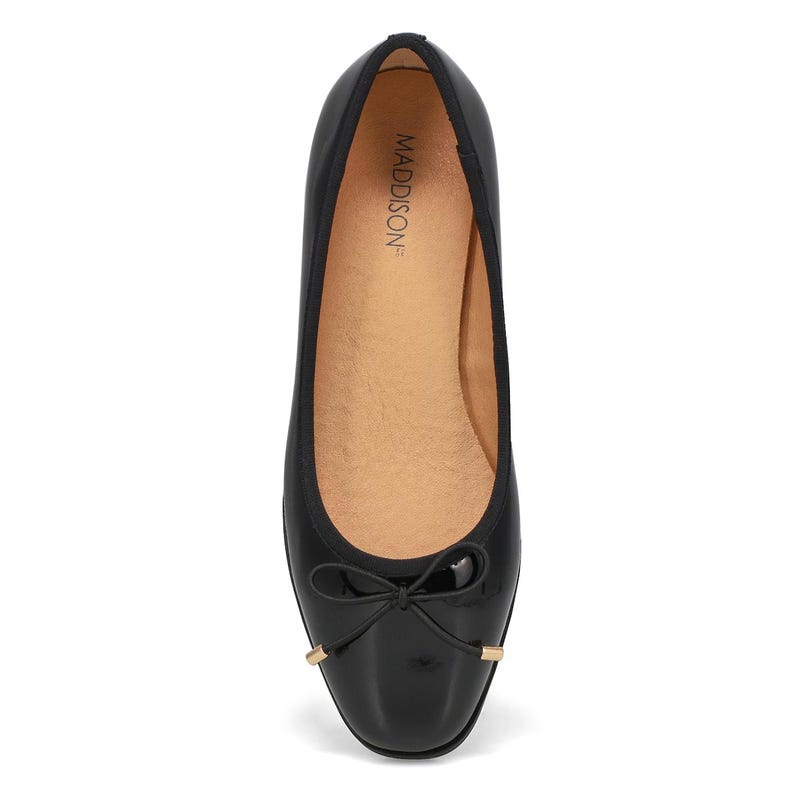 Ballerine en cuir verni PAISLEE-P, noir, femmes