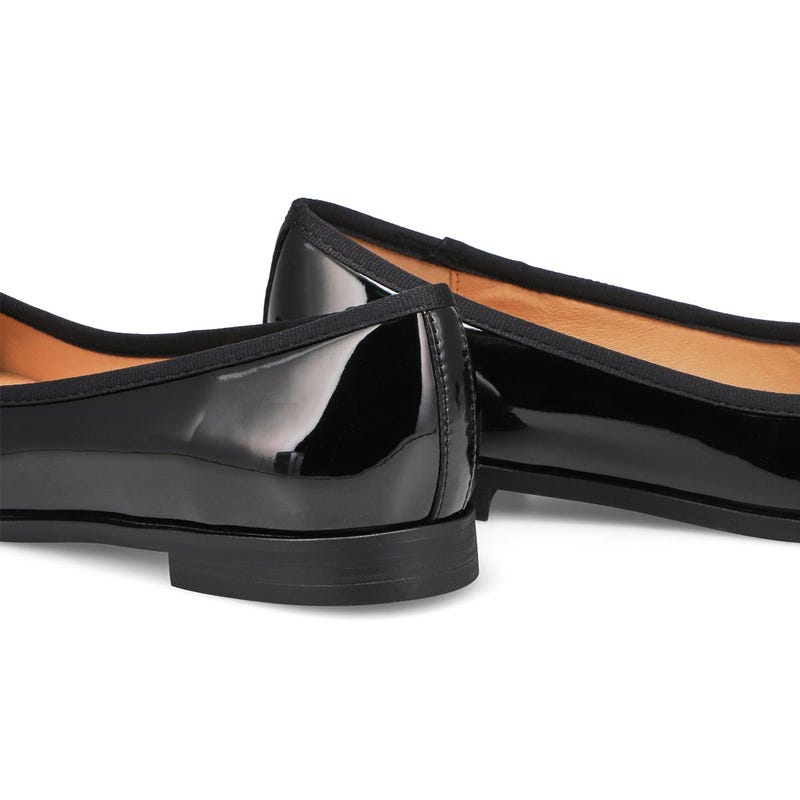 Ballerine en cuir verni PAISLEE-P, noir, femmes