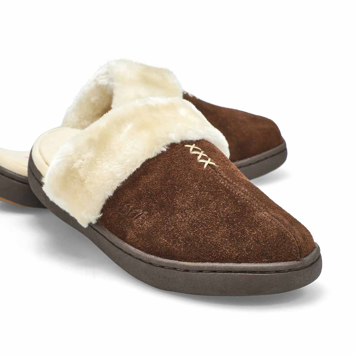 Women's Pauline Open Back Slipper - Chestnut