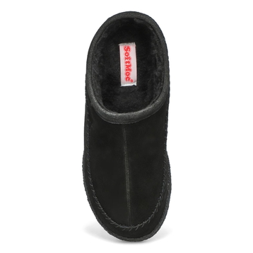 Men's Pauly III Suede Open Slipper - Black