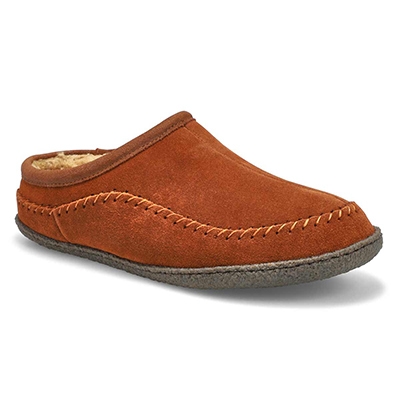 Mns Pauly III Suede Open Slipper - Spice