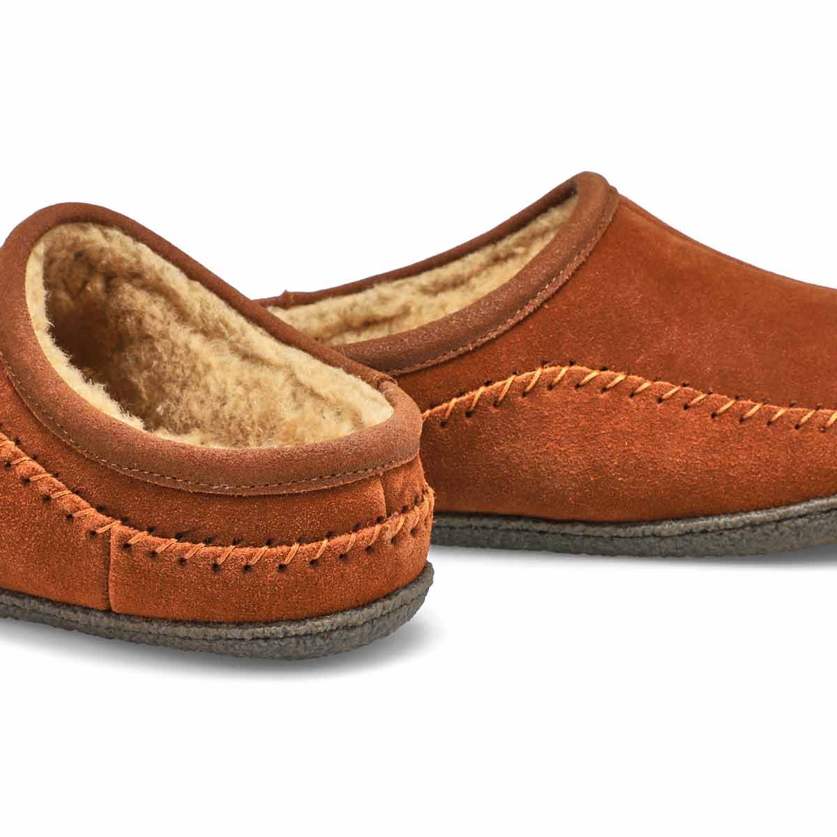 Men's Pauly III Suede Open Slipper - Spice