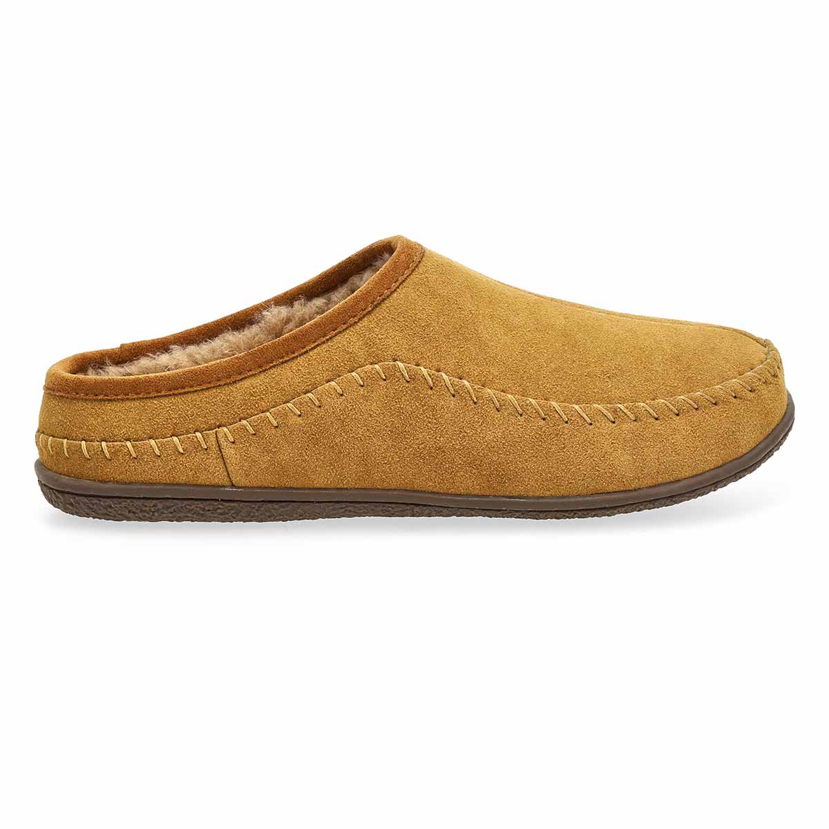 Men's  Pauly IV Suede Open Slipper - Chestnut