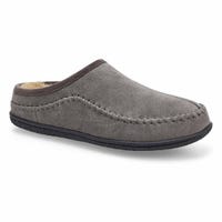Pantoufle ouverte en suède pour hommes Pauly IV - Gris