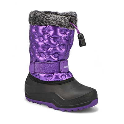 Grls Penny 3 Waterproof Winter Boot - Purple