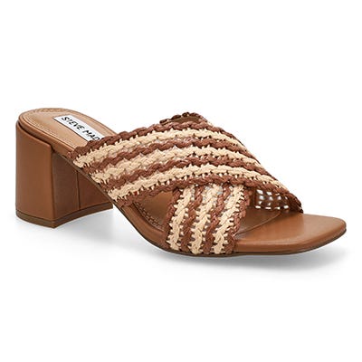 Sandale habillée PERFECT, havane/raphia naturel, femmes