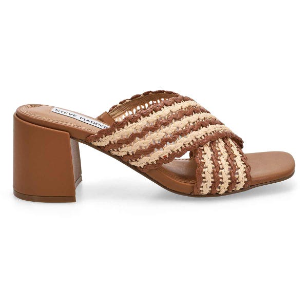 Sandale habillée PERFECT, havane/raphia naturel, femmes