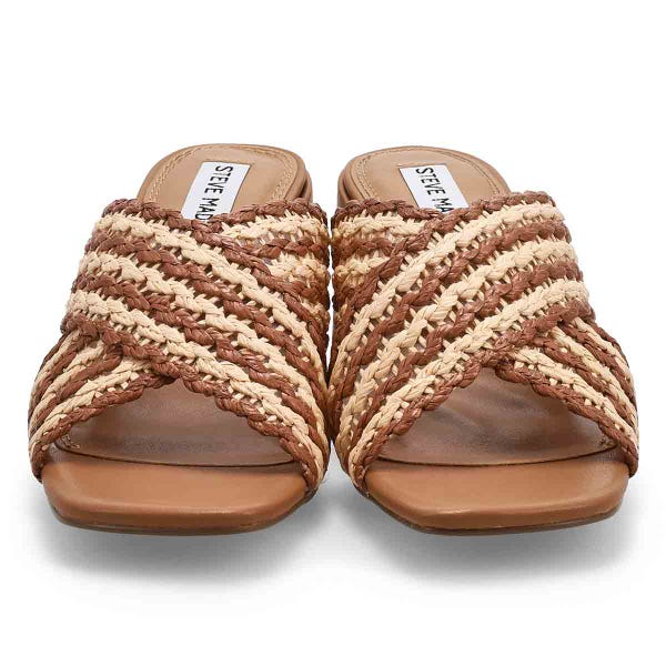 Sandale habillée PERFECT, havane/raphia naturel, femmes