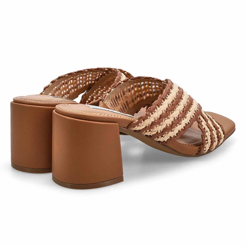 Sandale habillée PERFECT, havane/raphia naturel, femmes